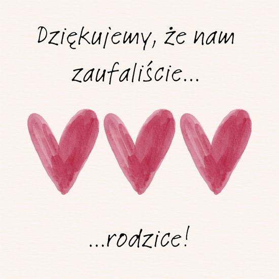 Dziękujemy, że nam zaufaliście rodzice