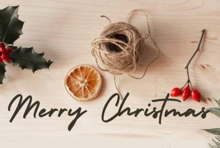 Święta życzenia kartka zielony naturalny Post na Facebooka -